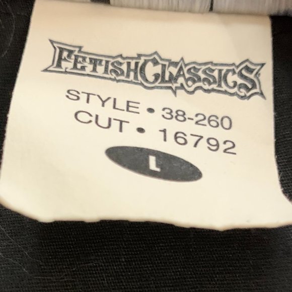 Black White Lip Service Fetish Classics Shirt L - Picture 13 of 13